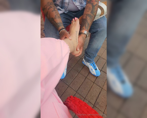 Mywaysoles aka mywaysoles - 03-19-2024 OnlyFans Video - Public pedi