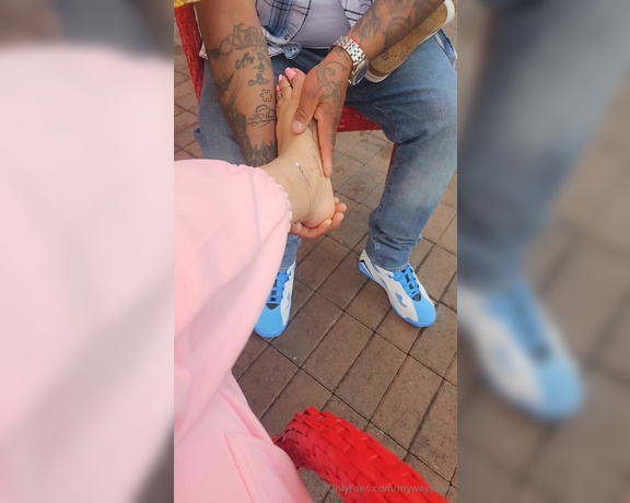 Mywaysoles aka mywaysoles - 03-19-2024 OnlyFans Video - Public pedi