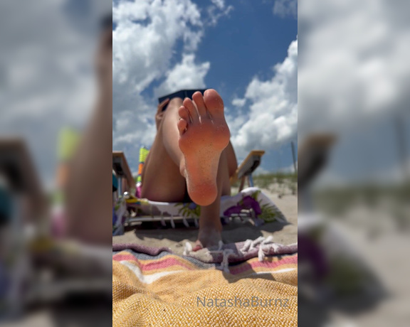 Goddess Tall Tasha aka goddesstalltasha - 05-29-2024 OnlyFans Video - Need some company to clean my feet off while I read on the beach