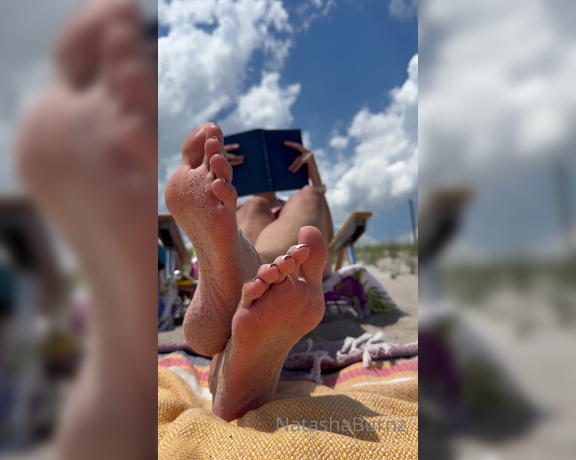 Goddess Tall Tasha aka goddesstalltasha - 05-29-2024 OnlyFans Video - Need some company to clean my feet off while I read on the beach