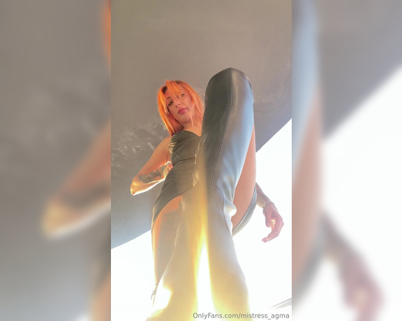 Mistress_Agma aka mistress_agma - 10-04-2023 OnlyFans Video - loser fall at my feet, I want to wipe my boots on your face