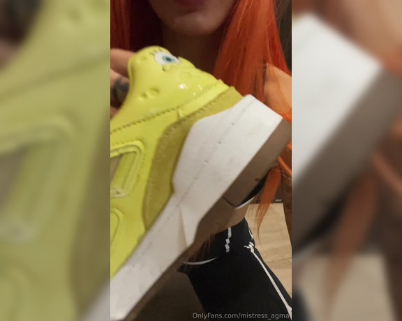 Mistress_Agma aka mistress_agma - 10-16-2023 OnlyFans Video - your tongue was made to wash my sneakers