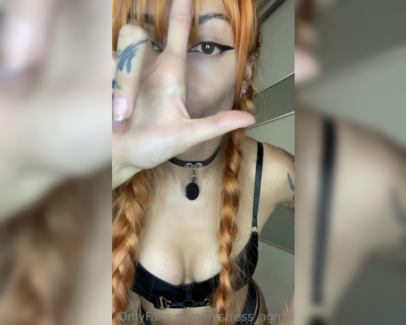 Mistress_Agma aka mistress_agma - 08-19-2023 OnlyFans Video - youre a nasty loser I just wants to spit