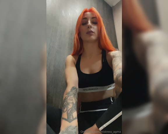 Mistress_Agma aka mistress_agma - 10-16-2023 OnlyFans Video - I want to gag you with socks and smash your face