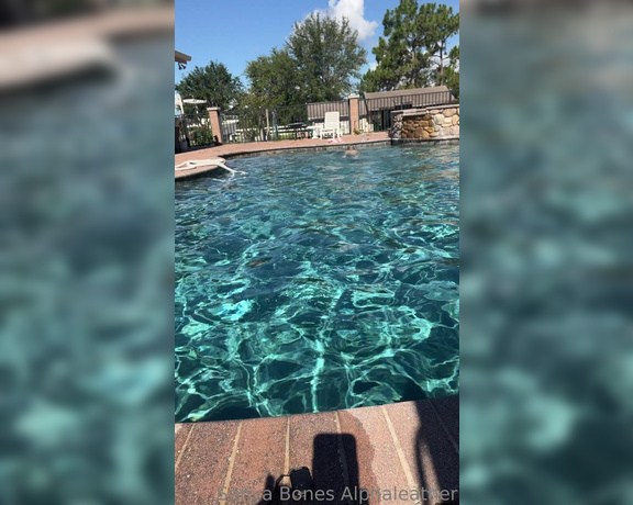 Alpha Leather aka alphaleather - 06-09-2023 OnlyFans Video - A beautiful day for a dip in the pool And yes, I am completely naked Except