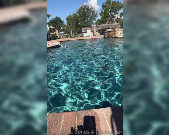 Alpha Leather aka alphaleather - 06-09-2023 OnlyFans Video - A beautiful day for a dip in the pool And yes, I am completely naked Except