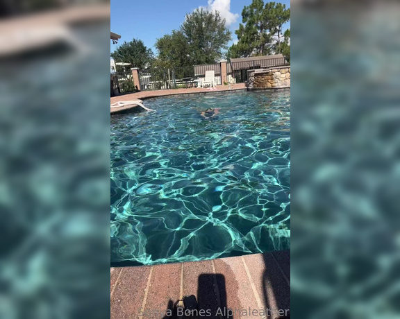 Alpha Leather aka alphaleather - 06-09-2023 OnlyFans Video - A beautiful day for a dip in the pool And yes, I am completely naked Except