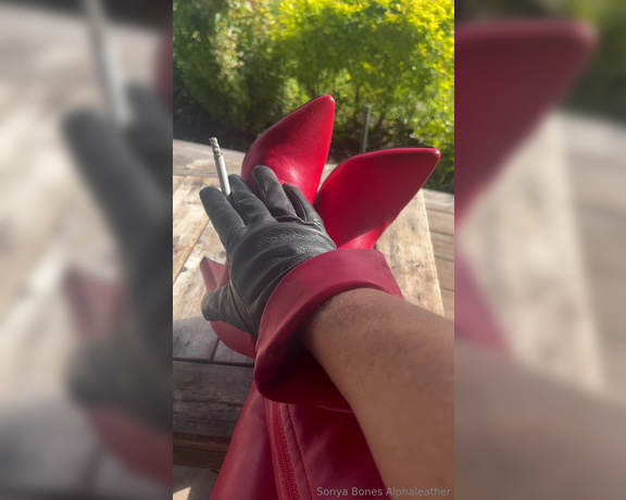 Alpha Leather aka alphaleather - 12-27-2023 OnlyFans Video - red boots for the win