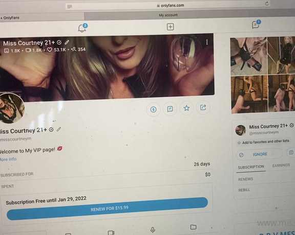 Miss Courtney aka Misscourtneym OnlyFans - Video 1 to show how to have rebill on to receive extra content