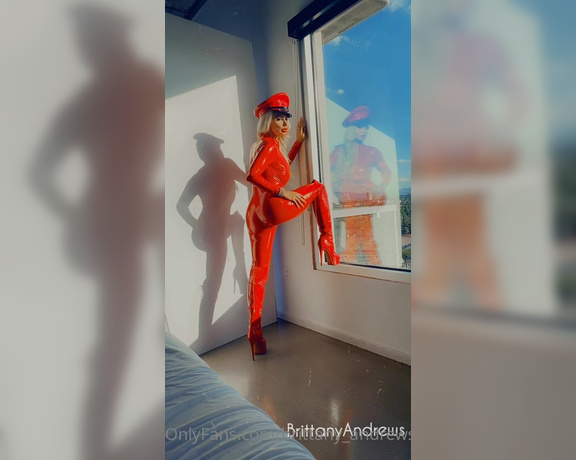 Brittany Andrews aka brittany_andrews - 11-26-2022 OnlyFans Video - Its Fetish Friday _ Latex time  Check Out This Shiny Red Latex Catsuit matched with