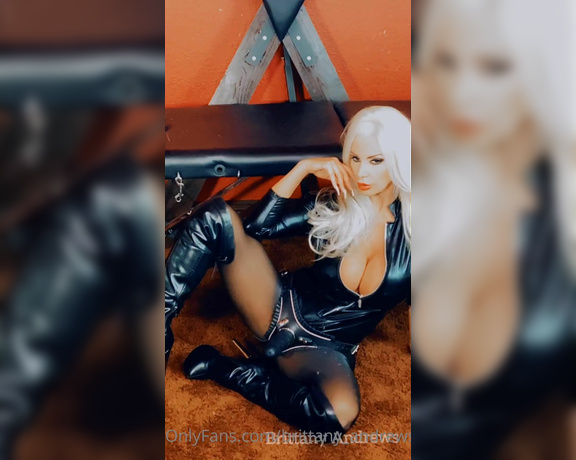 Brittany Andrews aka brittany_andrews - 06-16-2022 OnlyFans Video - Are you a naughty cock_sucking slut Cum behind_the_scenes with Mistress Mommy with my big strap_on cock