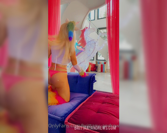 Brittany Andrews aka brittany_andrews - 06-14-2023 OnlyFans Video - Its a Sexy Hump Day with Me Im channeling my vibrant and proud Unicorn  Spirit