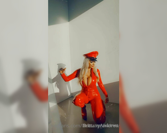 Brittany Andrews aka brittany_andrews - 02-02-2024 OnlyFans Video - Its Fetish Friday _ Latex Time My Naughty Slut Im wearing this Hot Red Latex Catsuit