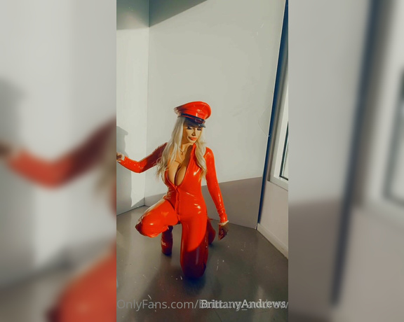 Brittany Andrews aka brittany_andrews - 02-02-2024 OnlyFans Video - Its Fetish Friday _ Latex Time My Naughty Slut Im wearing this Hot Red Latex Catsuit