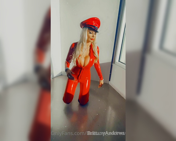 Brittany Andrews aka brittany_andrews - 02-02-2024 OnlyFans Video - Its Fetish Friday _ Latex Time My Naughty Slut Im wearing this Hot Red Latex Catsuit