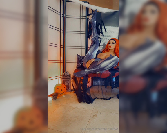 Brittany Andrews aka brittany_andrews - 10-31-2023 OnlyFans Video - Channeling my inner Sexy Spider Woman with a fiery twist  in my Halloween Photoshoot