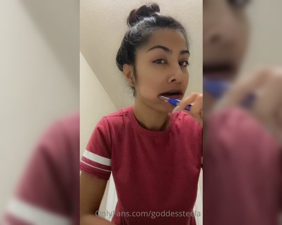 Goddess Nova aka goddessnova - 09-13-2022 OnlyFans Video - Next up he purchased a few videos of me brushing my teeth