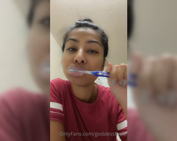 Goddess Nova aka goddessnova - 09-13-2022 OnlyFans Video - Next up he purchased a few videos of me brushing my teeth