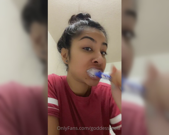 Goddess Nova aka goddessnova - 09-13-2022 OnlyFans Video - Next up he purchased a few videos of me brushing my teeth