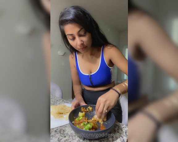 Goddess Nova aka goddessnova - 08-16-2022 OnlyFans Video - Food Happy Indian Independence Day