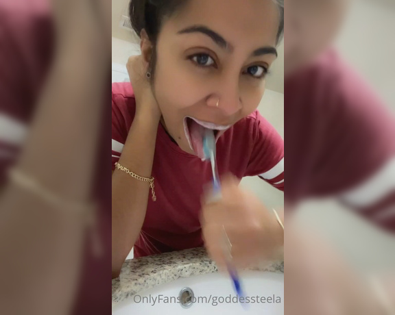 Goddess Nova aka goddessnova - 09-13-2022 OnlyFans Video - Next up he purchased a few videos of me brushing my teeth_mj5e