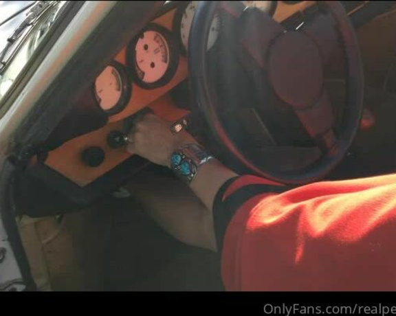 Real Pedal Pumping aka realpedalpumping - 09-22-2022 OnlyFans Video - Her 70s era Porsche has been sitting for ages and it sounds horrible