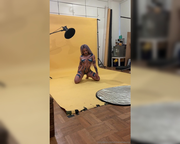 Chanel Saucy aka chanelsaucy - 03-07-2019 OnlyFans Video - Behinds The Sceens To The Bodypaint Photoshoot I Did The Other Day  It Was So