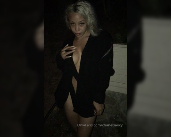 Chanel Saucy aka chanelsaucy - 09-16-2019 OnlyFans Video - Was walking around exposing my self amp I found the perfect little spot on the camp