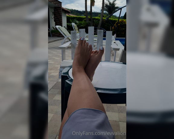 EvvaLion aka evvalion - 01-12-2023 OnlyFans Video - My white toes looks like candies