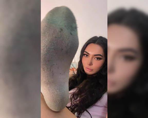 Goddess Kinkerbell aka kinkerbellx - 10-15-2024 OnlyFans Video - These sweaty dirty socks fucking own you so bad and theres nothing you can do about