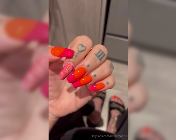 Latina Marina aka latinamarina - 05-23-2024 OnlyFans Video - My new mani pedi is looking candylicious  What do you think Which colour is your