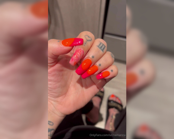 Latina Marina aka latinamarina - 05-23-2024 OnlyFans Video - My new mani pedi is looking candylicious  What do you think Which colour is your