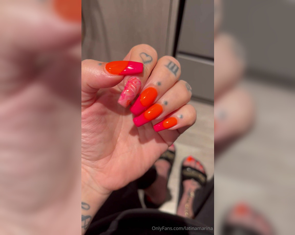 Latina Marina aka latinamarina - 05-23-2024 OnlyFans Video - My new mani pedi is looking candylicious  What do you think Which colour is your