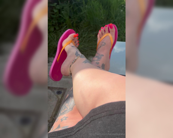 Latina Marina aka latinamarina - 06-04-2024 OnlyFans Video - Happy toesday everyone Do you like my flip flops