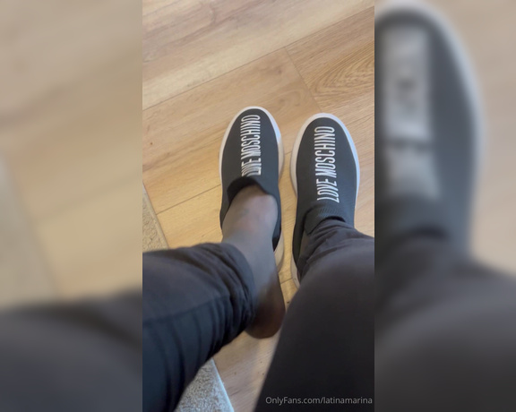 Latina Marina aka latinamarina - 05-23-2024 OnlyFans Video - Do you like nylons These were sweaty af straight outta sneakers