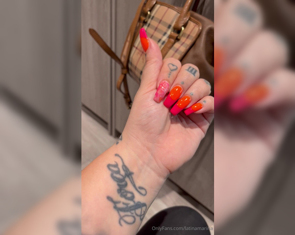 Latina Marina aka latinamarina - 05-23-2024 OnlyFans Video - My new mani pedi is looking candylicious  What do you think Which colour is your_akuy