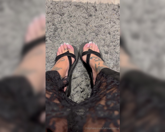 Latina Marina aka latinamarina - 12-17-2024 OnlyFans Video - Do you like when I dangle my sandal in front of you