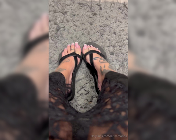 Latina Marina aka latinamarina - 12-17-2024 OnlyFans Video - Do you like when I dangle my sandal in front of you