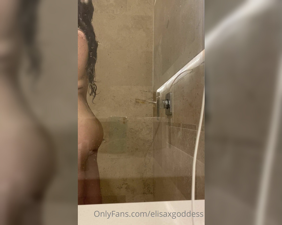 Goddess Elisa aka goddesselisamx - 06-21-2022 OnlyFans Video - POV Youre my bf spying on me while Im showering