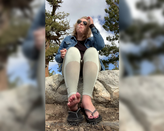 Tabitha Toes aka tabithatoes - 04-24-2021 OnlyFans Video - 8 minutes of me taking a smoke break and teasing you with my toesies, light talking