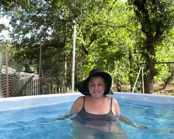 Tabitha Toes aka tabithatoes - 06-29-2022 OnlyFans Video - Just me swimming around There are, I think, three different angles anyways the first part is