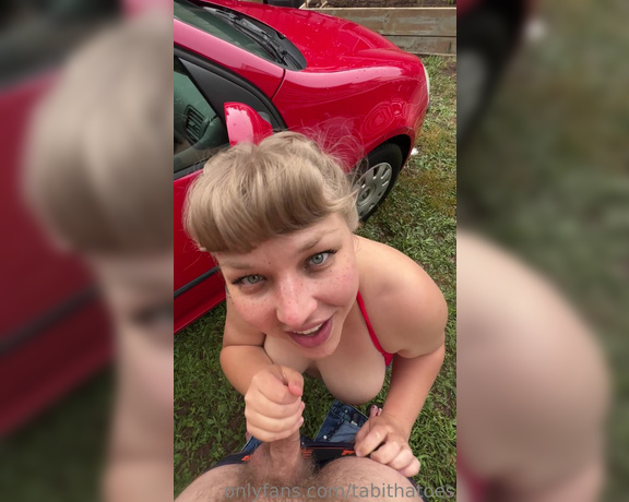 Tabitha Toes aka tabithatoes - 06-20-2023 OnlyFans Video - I enjoyed washing your car so much I wanted to thank you personally  PS Its