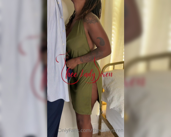 Thee Lady Siren aka theeladysiren - 07-22-2023 OnlyFans Video - Wearing this dress with no panties is always risky  See it the full video in