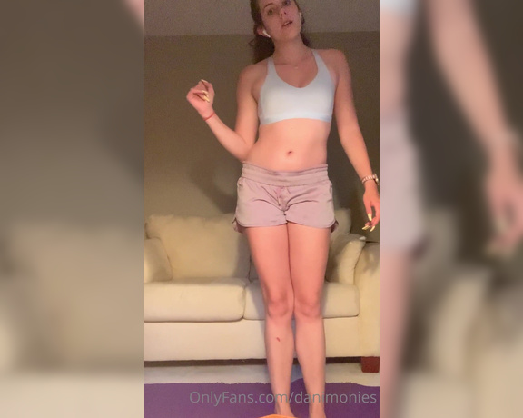 Goddess Daniella aka danimonies - 06-18-2020 OnlyFans Video - does a Student athlete brat doing a routine workout turn you on How do you feel