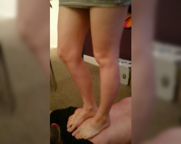 YourGoddessAnna51k aka yourgoddessanna1 - 11-27-2017 OnlyFans Video - Trampling my bitch while holding masters hand, hot