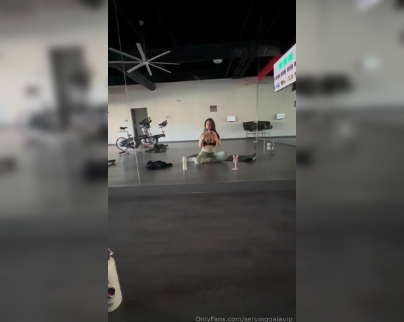 Serving Gaia aka servinggaiavip - 09-04-2024 OnlyFans Video - Do you think anybody at the gym noticed