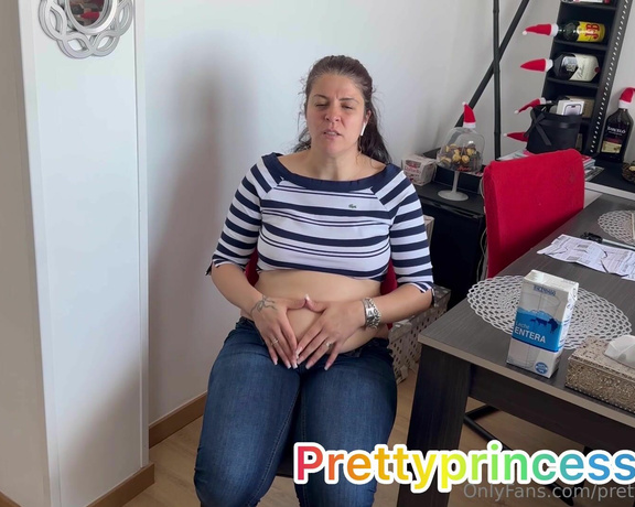 Prettyprincess220 aka prettyprincess220 - 01-06-2024 OnlyFans Video - After drinking 2 liters of milk I have many many farts and I burping a lot