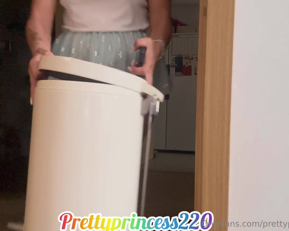 Prettyprincess220 aka prettyprincess220 - 07-30-2024 OnlyFans Video - Farts en el cubo de basura