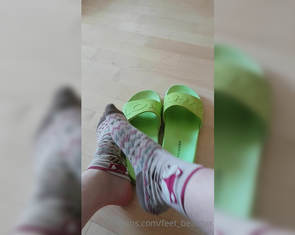 Feet_beautyx aka feet_beautyx - 04-21-2021 OnlyFans Video - Probably produced the smallest socks ever today working in my moms wellies in my moms strawberry