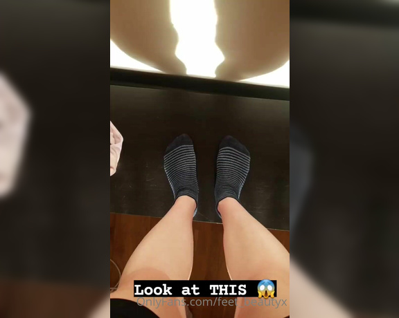 Feet_beautyx aka feet_beautyx - 06-28-2021 OnlyFans Video - Socks and thong still DAMP from todays spin class